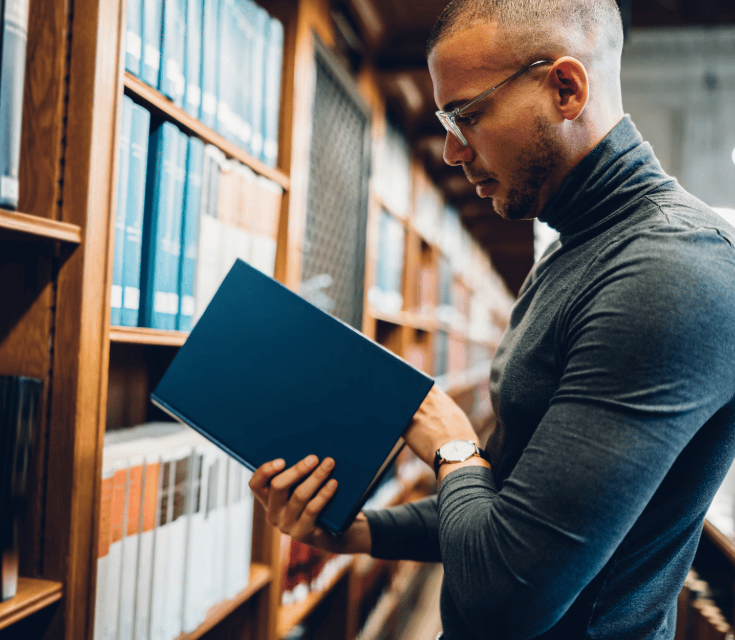 Man reading a book Man reading a book