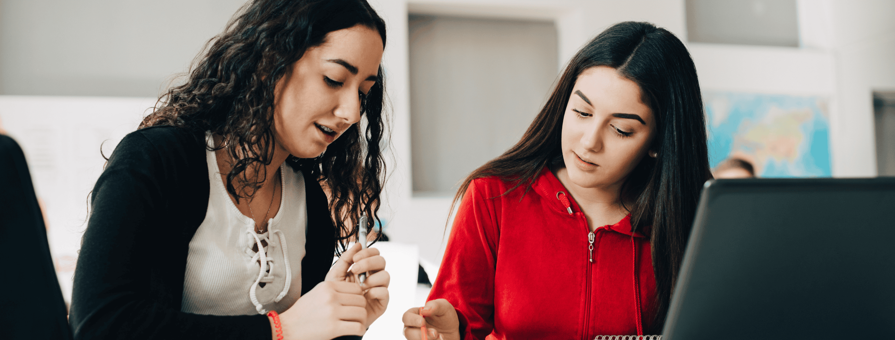 Applying to College Hero Students taking notes