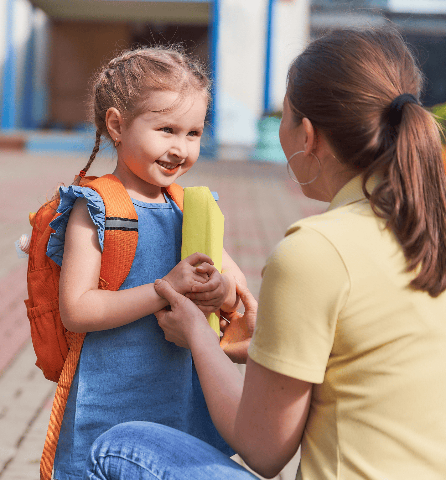 Homepage Savings Module Mom and daughter at school