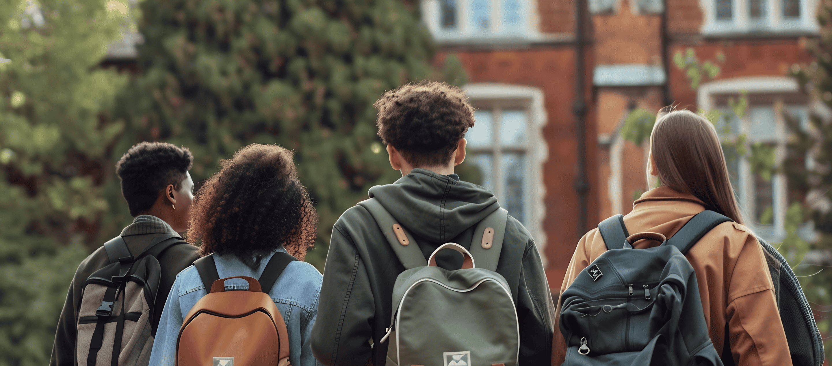 Undergrad and Grad Loans Hero Students with backpacks